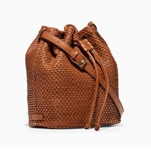 Cole Haan Bethany Woven Drawstring Bucket